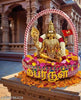 SHF® Lord Murugan / Murugan / முருகனை / Murugan Basket (9x9x3 Inch) - Cotton Red & White Puja/Laddoo Gopal Basket - Pack of 1