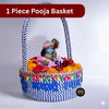 SHF® Laddu Gopal Puja Basket 10 Inch Cotton Rope Handcrafted Mandir Basket for Home Temple