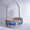 SHF® Laddu Gopal Puja Basket 10 Inch Cotton Rope Handcrafted Mandir Basket for Home Temple | Gray & White