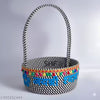 SHF® Laddu Gopal Puja Basket 10 Inch Cotton Rope Handcrafted Mandir Basket for Home Temple |Black & White