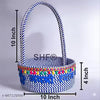 SHF® Laddu Gopal Puja Basket 10 Inch Cotton Rope Handcrafted Mandir Basket for Home Temple